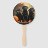 ラブラドールパピーオータムデライトカボチャ ハンドファン (裏面)