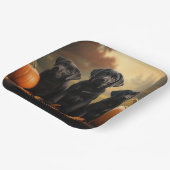 ラブラドールパピーオータムデライトカボチャ ペーパープレート (傾斜あり)