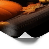 ラブラドールパピーオータムデライトカボチャ ポスター (コーナー)