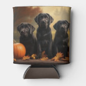 ラブラドールパピーオータムデライトカボチャ 缶クーラー (正面)