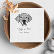 ラブラドールパーソナライズされた犬が飲む