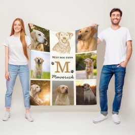 ラブラドールパーソナライズされた犬 フリースブランケット