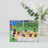 ラブラドールパーティー ポストカード (スタンド正面)