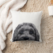 ラブラドールブラックオリジナル絵画ズバイミアルト クッション (ブランケット)