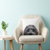 ラブラドールブラックオリジナル絵画ズバイミアルト クッション (椅子)