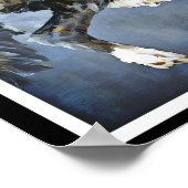 ラブラドールプリント、バリューポスター紙(マット) ポスター (角)