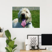 ラブラドールプリント ポスター (ホームオフィス)