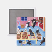 ラブラドールベーカリー マグネット (正面/裏面)