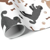 ラブラドールボーンズとポーズ ラッピングペーパー (ロールコーナー)