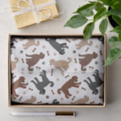 ラブラドールボーンズとポーズ 薄葉紙 (ギフト)