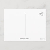 ラブラドールポストカードの干し草カートに2つの秋 ポストカード (裏面)