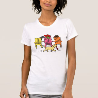 ラブラドールマママアットプールサイド Tシャツ