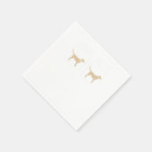 ラブラドールママ私は動物ギフト大好き スタンダードカクテルナプキン (角)