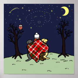 ラブラドールママ&スターリースカイ ポスター