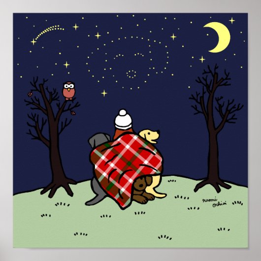 ラブラドールママ&スターリースカイ ポスター (正面)