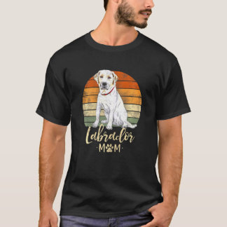 ラブラドールママ レトロ ラブラドール リトリーバー 犬 Tシャツ