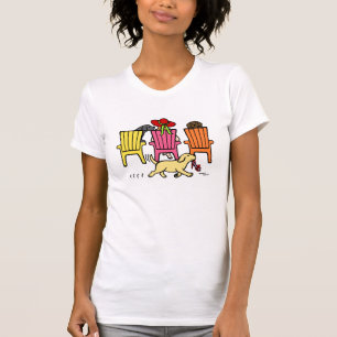 ラブラドールマムアットプールサイド Tシャツ