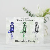 ラブラドールモンロー-スタイル招待テンプレート 招待状 (スタンド正面)