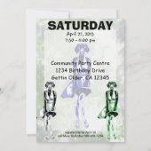 ラブラドールモンロー-スタイル招待テンプレート 招待状 (裏面)