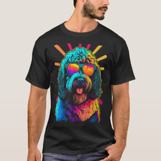 ラブラドールユニークアートワークカラフルアート Tシャツ