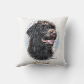 ラブラドールラバーズアートギフト クッション (裏面)