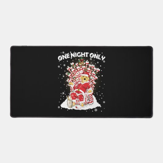 ラブラドールラバーズクリスマスドッグおもしろTシャツ デスクマット (正面)