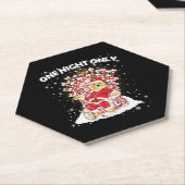 ラブラドールラバーズクリスマスドッグおもしろTシャツ ペーパーコースター (アングル)