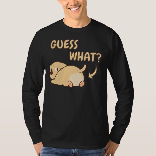 ラブラドールラボドッグお尻オーナーアイディア漫画 Tシャツ (正面)
