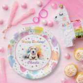 ラブラドールリトリエバーウォーター色紙プレート ペーパープレート (パーティー)