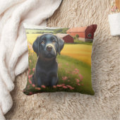 ラブラドールリトリエバーオンファーム クッション (ブランケット)