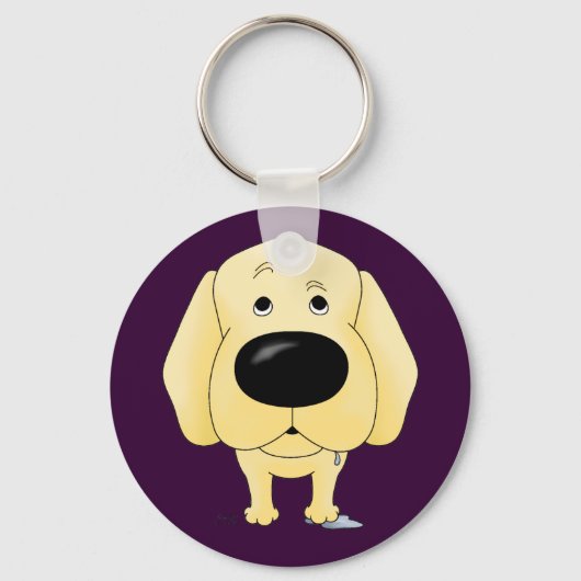 ラブラドールリトリエバーキーチェーン キーホルダー (正面)