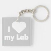 ラブラドールリトリエバーキーチェーン キーホルダー (裏面)