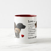 ラブラドールリトリエバーギフト ツートーンマグカップ (中央)