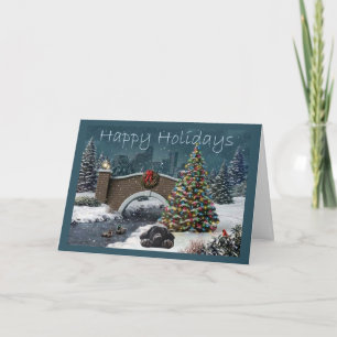 ラブラドールリトリエバークリスマスカード夕べ13 シーズンカード