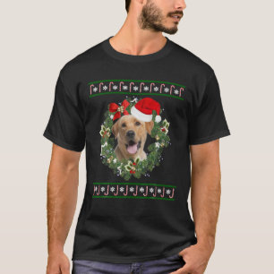 ラブラドールリトリエバークリスマスツリードッグサンタクリスマスT Tシャツ