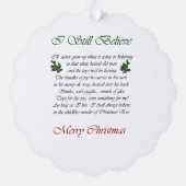 ラブラドールリトリエバークリスマスプレゼント オーナメントカード (裏面)