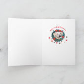 ラブラドールリトリエバーサンタポーズカード シーズンカード (内部)