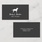 ラブラドールリトリエバーシルエット 名刺 (正面/裏面)