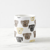 ラブラドールリトリエバードッグウォーター色 コーヒーマグカップ (中央)