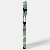 ラブラドールリトリエバードッグシルエットのパターンラボ Case-Mate iPhoneケース (裏面 / 右)