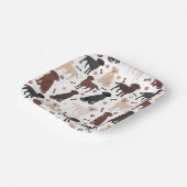 ラブラドールリトリエバーポーズとボーン紙プレート ペーパープレート (傾斜あり)