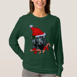 ラブラドールリトリエバーラバーズクリスマス Tシャツ