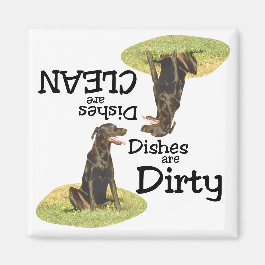 ラブラドールリトリエバーラバーズ食洗機磁石 マグネット (正面)