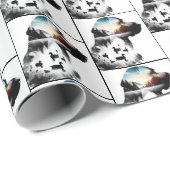 ラブラドールリトリエバー二重露光 ラッピングペーパー (ロールコーナー)