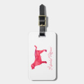 ラブラドールリトリエバー水彩デザイン ラゲッジタグ (正面縦)