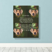 ラブラドールリトリエバー詩 キャンバスプリント (インサイチュ (ウッドフロア))