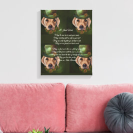 ラブラドールリトリエバー詩 キャンバスプリント