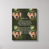 ラブラドールリトリエバー詩 キャンバスプリント (正面)