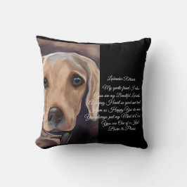 ラブラドールリトリエバー詩 クッション