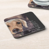 ラブラドールリトリエバー詩 コースター (左側)